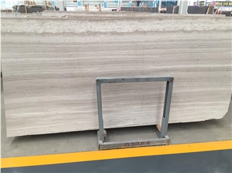 White Wood Marble Slabs