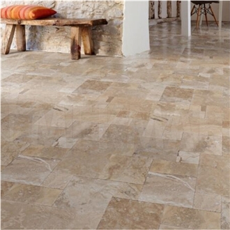Ivory Rustic Travertine Pattern Set Tiles