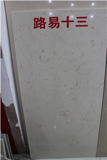 Golden Vein With White Louis XIII Artificial Stone Slabs