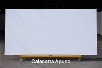 Hot Sale Artificial Quartz Calacatta Apuno Quartz Slabs