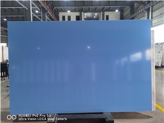 Lighting Color Nano Blue Crystallized Glass Stone