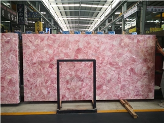 Pink Semiprecious Stone Slabs