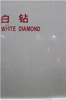 Promotional Price White Diamond Artificial Quartz, Engineered Stone Slabs
