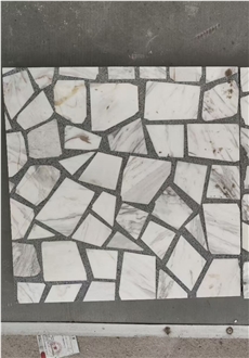 White Marble Terrazzo Floor Tiles & Slabs