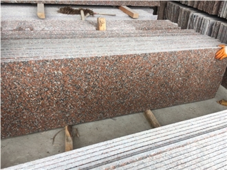 China Durable G562 Red Granite Tiles For Outdoor Design