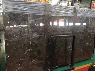 China Factory Wholesale Price Dark Brown Marble Slabs, Tiles