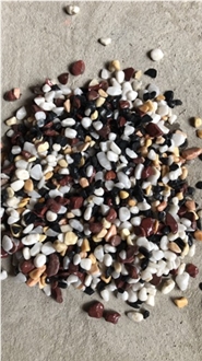 Colorful Mixed Pebble Stone For Garden Design