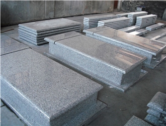 G623 Grey Granite Single Tombstones