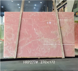 Various Color Pink Onyx Slabs For Interior Decoration
