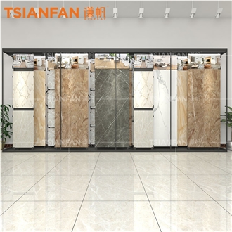 Large Stone Tile Slab Push-Pull Sliding Displays-SG601