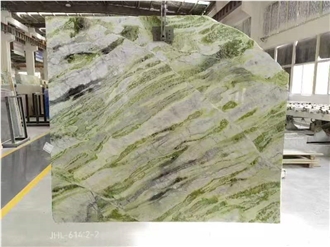 Chinese Raggio Verde Marble Slabs For Indoor