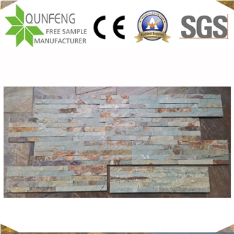 15*60CM Natural Green&Rusty Slate Stone Veneer