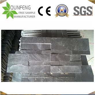 China Natural Split Dark Grey/Black Slate Panel Stone Veneer