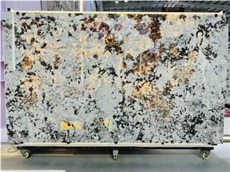 EXIM Brasil Pandora White Granite Slab Tiles