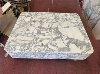 Arabescato White Marble Coffee Table