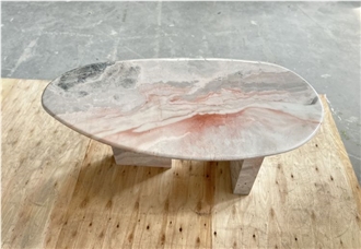 Rosa Portugal Marble Pink Side Coffee Table