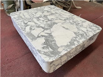 Violet Calacatta Marble Stone Interior Furniture