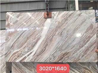 Fantasy Brown Marble Aurora Fantasy Slab Tile Hotel Design
