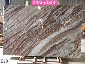 India Fantasy Brown Marble Glacier Sands Aurora Cadbury Slab