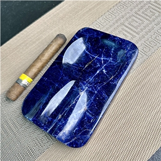 HRST Luxury Blue Sodalite Cigar Ashtray