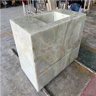 HRST Onyx Stone Bathroom Sink