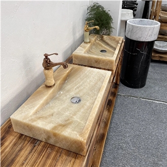 Hrst Onyx Vessel Sink For Bathroom