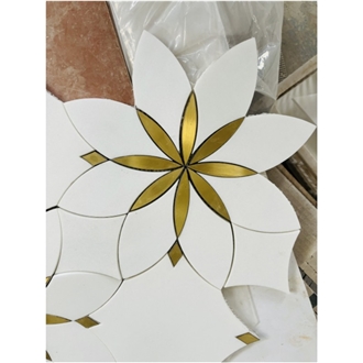 Thassos Marble Mosaic Tiles