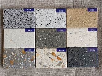 Synthetic Marble Grain Terrazzo Tiles