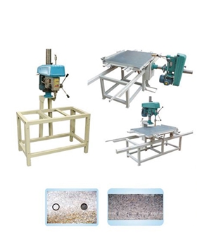 STONE DRY HANGING SIDE DRILLING - Stone Hand Edge Drilling Machine