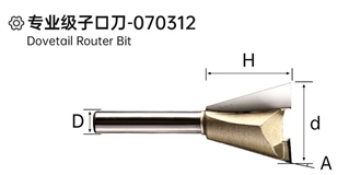 Dovetail Router Bit