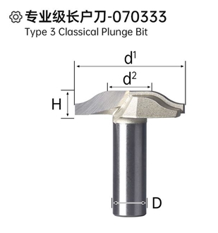 Type 3 Classical Plunge Bit