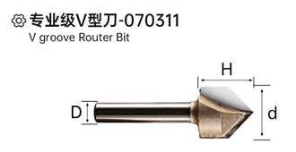 V Groove Router Bit