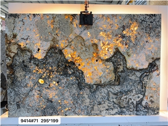 Brazilian Luxury Transparent Quartzite Pandora Slabs