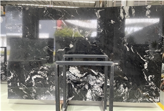 Cosmic Black Granite Slabs