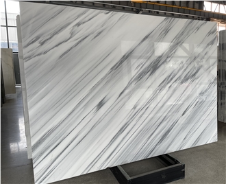 Ink White Marble Slabs For Background Wall
