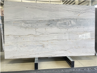 Natural Luxury Cristallo White Quartzite Slabs