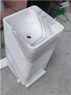 Marble Pedestal Bathroom Sink