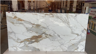 1600X3200x12mm Top Calacatta Gold Sintered Stone Slabs