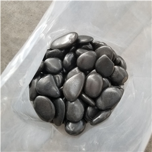 High Quality Polished Black River Pebble