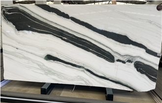 Panda White Marble Slabs Book-Matched