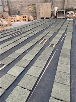 Green Granite Bush Hammered Paver Stone