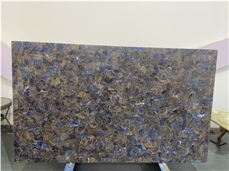 Precious Blue Sodalite Semiprecious Stone Slabs