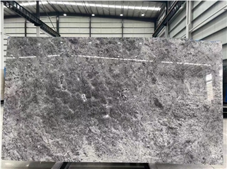 Polished Brazil Amazon Grey Marble Slabs