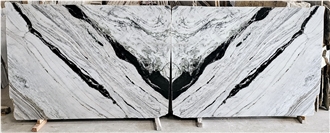 Panda White Marble Slabs Tiles