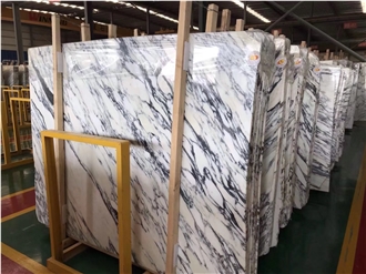 Arabescato Marble Slabs Tiles