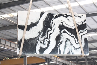 Panda White Marble Slabs Tiles