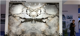 Calacatta Iron White Marble Polished Slabs