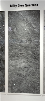 Milky Grey Quartzite Polished Slabs