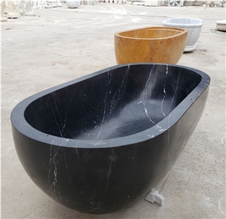 Black Marble Bathtub