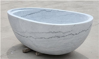 White Marble Bathtub